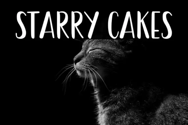 Starry Cakes Font examples