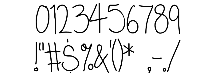 Starry Eyes Font OTHER CHARS