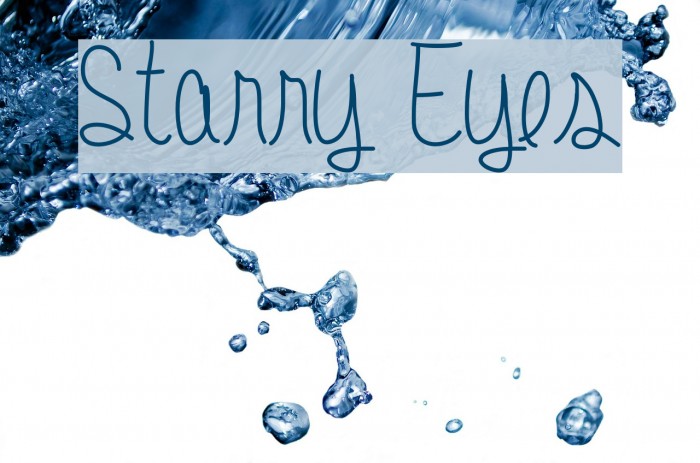 Starry Eyes Font examples