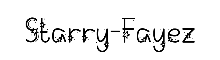 Starry-Fayez फ़ॉन्ट
