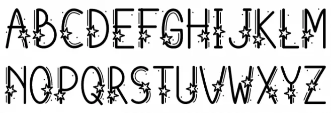 Starry Fayez Font Litere mari