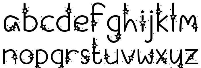 Starry-Fayez Font LOWERCASE