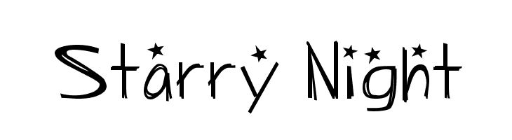 Starry Night Font