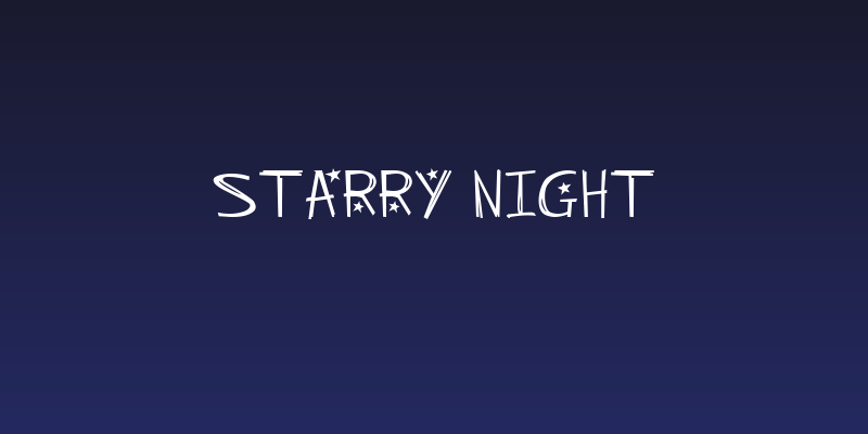 Starry Night Social Header