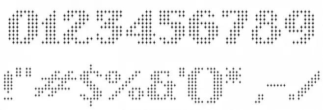 Starry Stitch Font OTHER CHARS