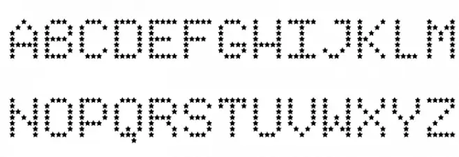 StarryType Шрифта ВЕРХНИЙ
