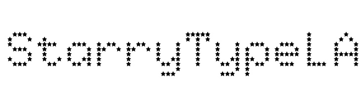 StarryTypeLA Font