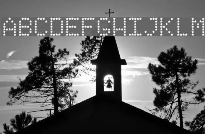 StarryTypeLA Font examples