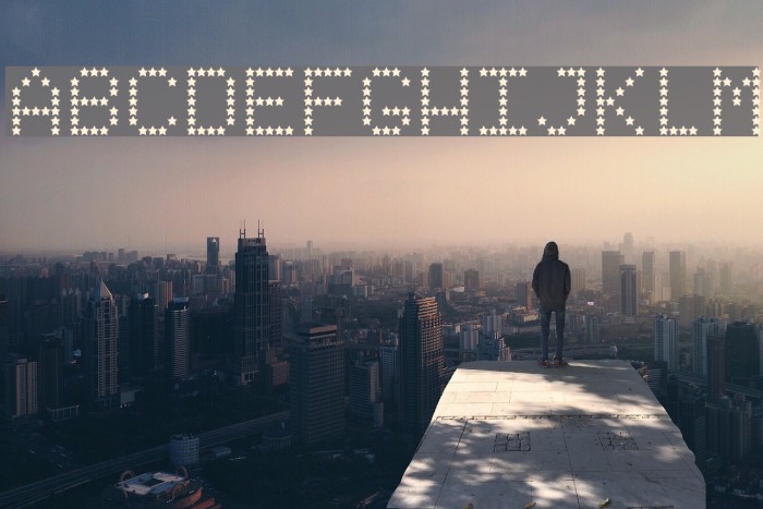 StarryType Font examples