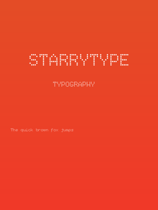 StarryType Poster