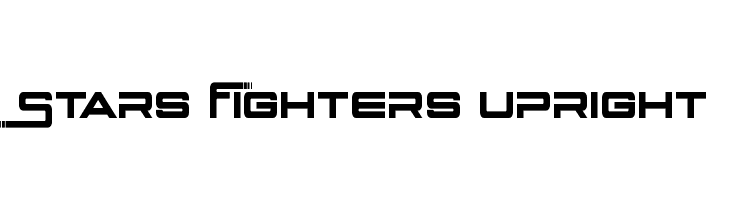 Stars Fighters Upright  font caratteri gratis
