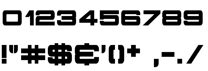 Stars Fighters Upright Font OTHER CHARS