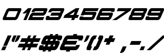 Stars Fighters Font OTHER CHARS