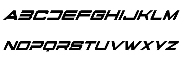 Stars Fighters Font LOWERCASE