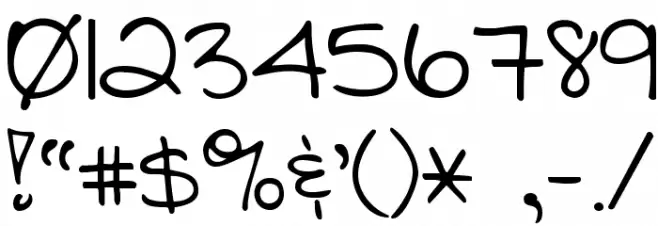 Stars From Our Eyes Font OTHER CHARS