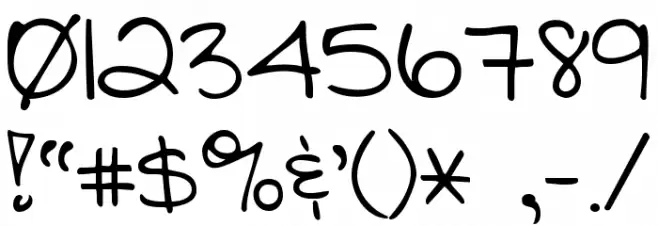 Stars From Our Eyes Font OTHER CHARS