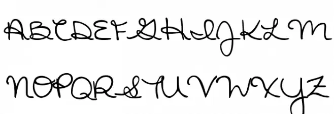 Stars From Our Eyes Schriftart Groß