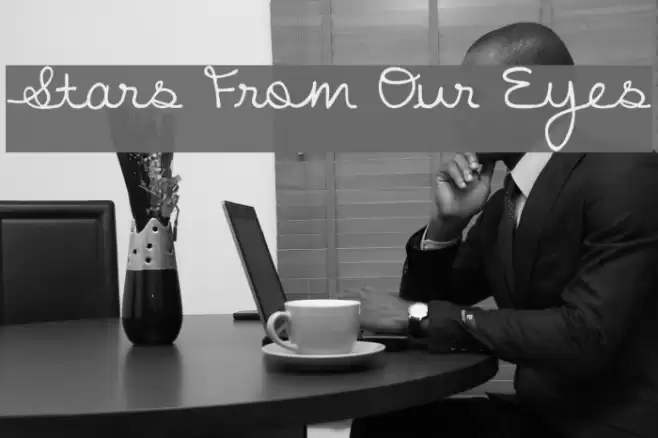 Stars From Our Eyes Font examples