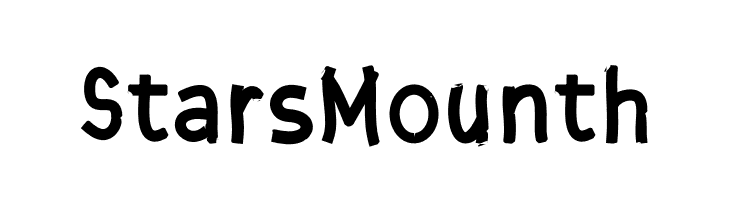 Stars Mounth  フリーフォントのダウンロード