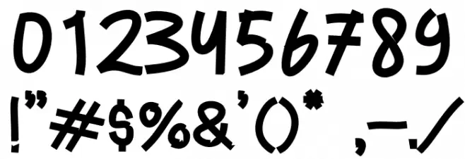 Stars Mounth Font OTHER CHARS