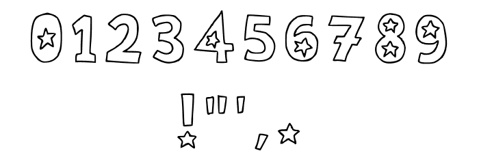 Stars Regular Font OTHER CHARS
