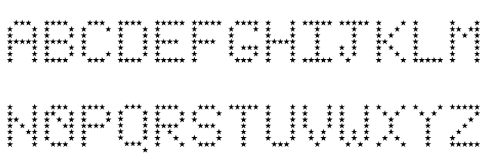 Stars Revenge Regular Font LOWERCASE