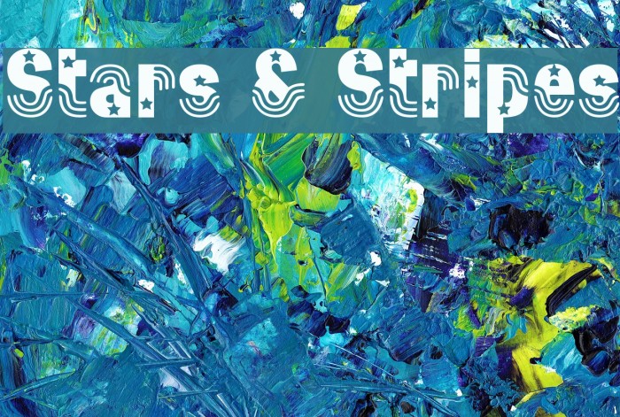 Stars & Stripes Font examples