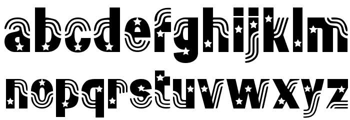 Stars & Stripes Font LOWERCASE