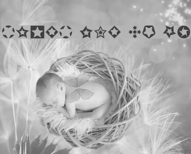 Stars for 3D FX Font examples