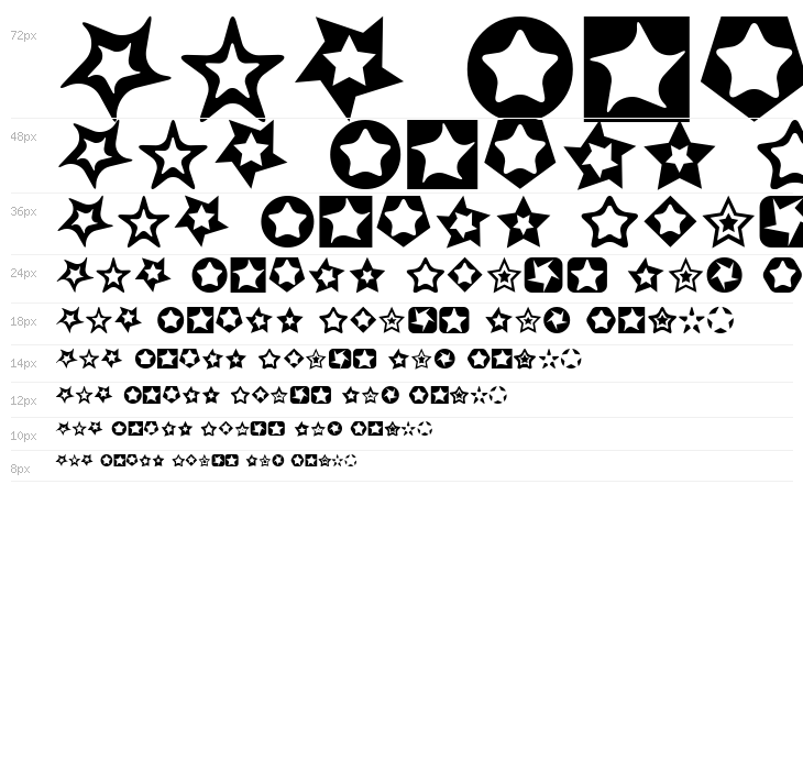 Stars for 3D FX Waterfall