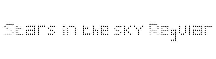 Stars in the sky Regular  Free Fonts Download