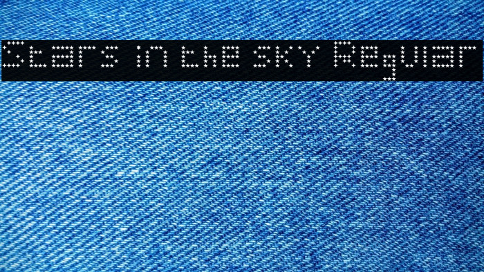 Stars in the sky Regular Font examples