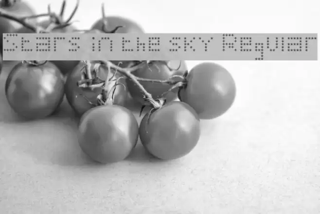 Stars in the sky Regular Font examples