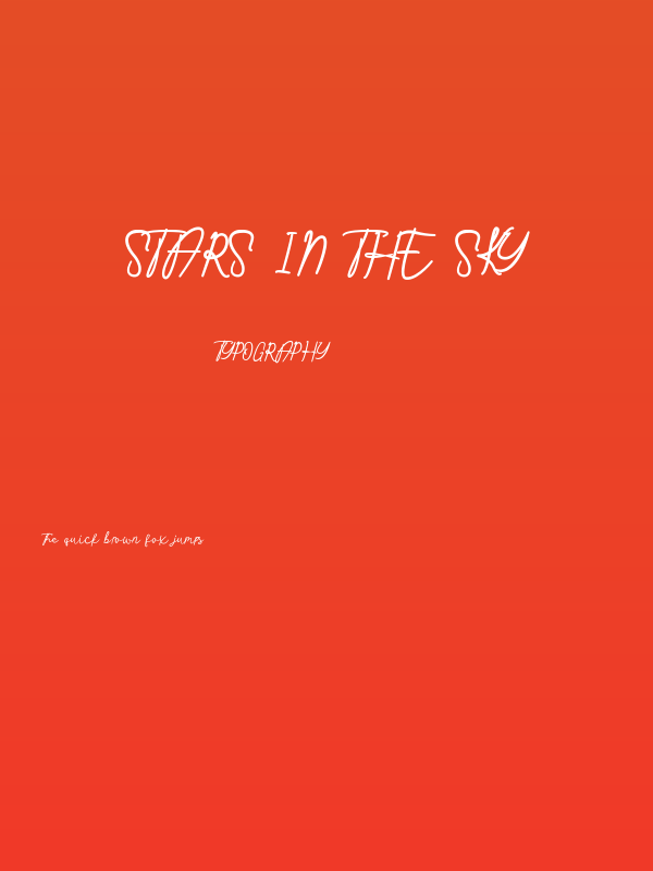 Stars in the sky Poster