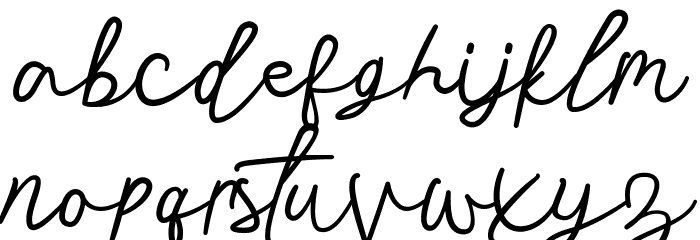 Stars in the sky Font LOWERCASE