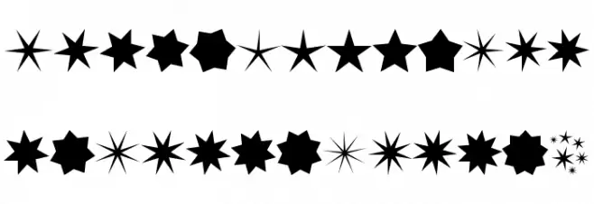 Stars no Stripes Шрифта ВЕРХНИЙ
