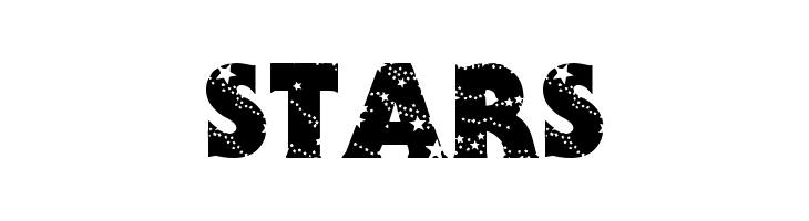 Stars  Скачать бесплатные шрифты