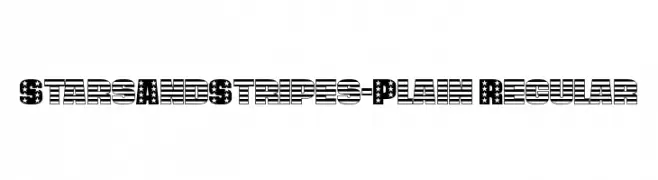 StarsAndStripes-Plain Regular  Descarca Fonturi Gratis