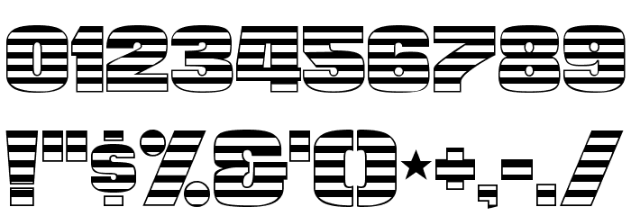 StarsAndStripes-Plain Regular Font OTHER CHARS