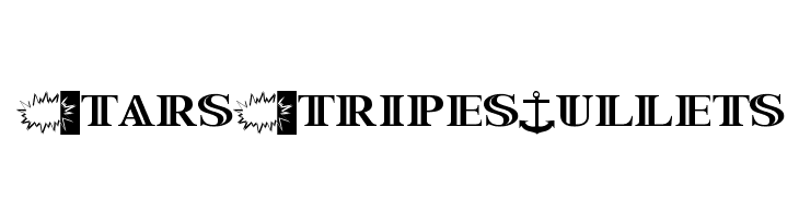 StarsStripesBullets  フリーフォントのダウンロード