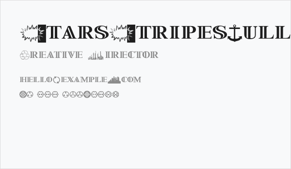 StarsStripesBullets Business Card