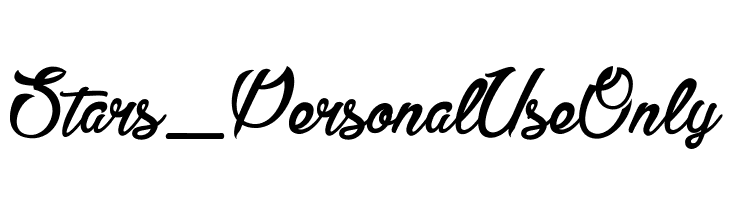 Stars_PersonalUseOnly  Frei Schriftart Herunterladen