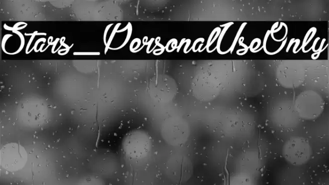 Stars_PersonalUseOnly Font examples