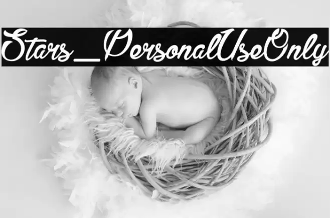 Stars_PersonalUseOnly Font examples