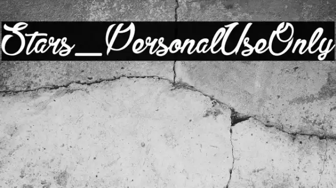Stars_PersonalUseOnly Font examples