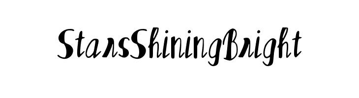 Stars_Shining_Bright  Frei Schriftart Herunterladen