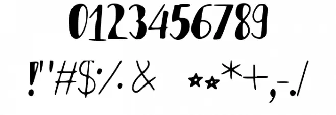 Stars_Shining_Bright Font OTHER CHARS