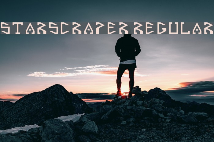 Starscraper Regular Font examples