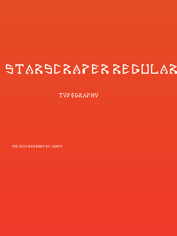 Starscraper Regular Poster