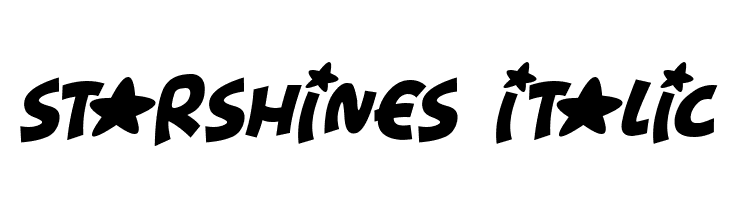 Starshines Italic  フリーフォントのダウンロード